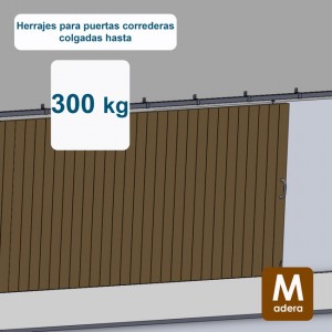 Ferrures pour portes coulissantes jusqu´à 300 kg